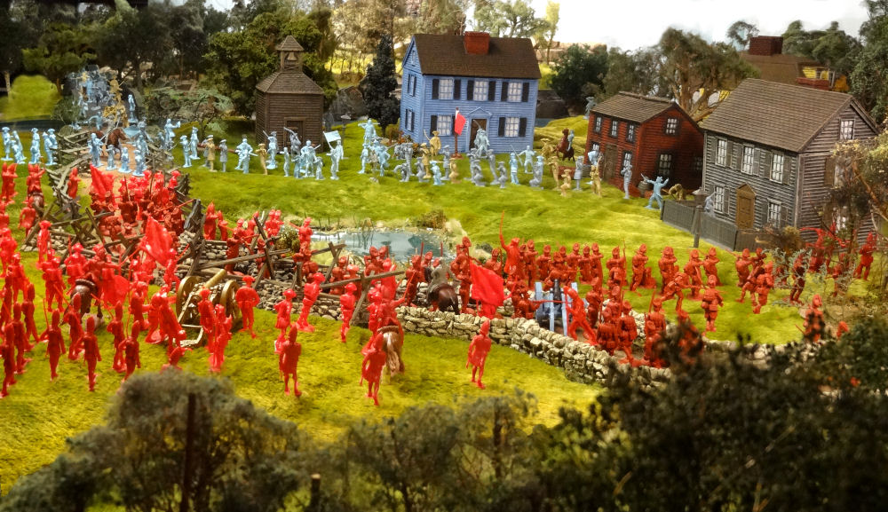 Revolutionary War diorama