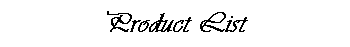 Product List